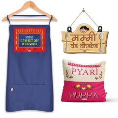 Lovely Moms' Cushion, Wall Hanging, and Apron Gifts for Mother