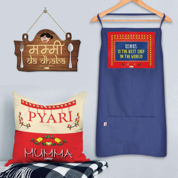 Lovely Mummy Cushion, Wall Hanging, and Apron Gifts for Mother