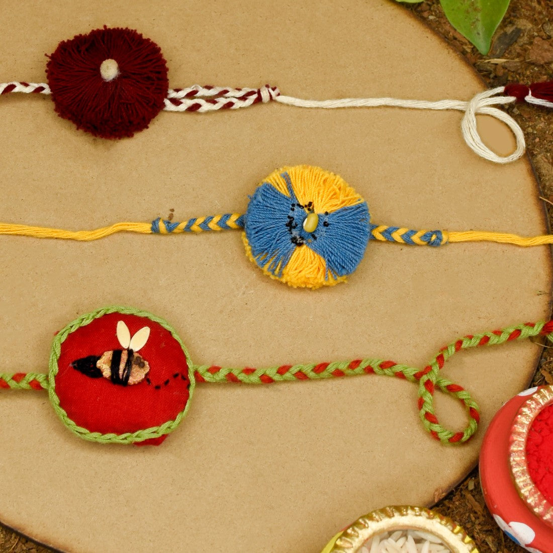 Rakhi For Brother-Eco-Friendly &amp; Handmade- (Multi)