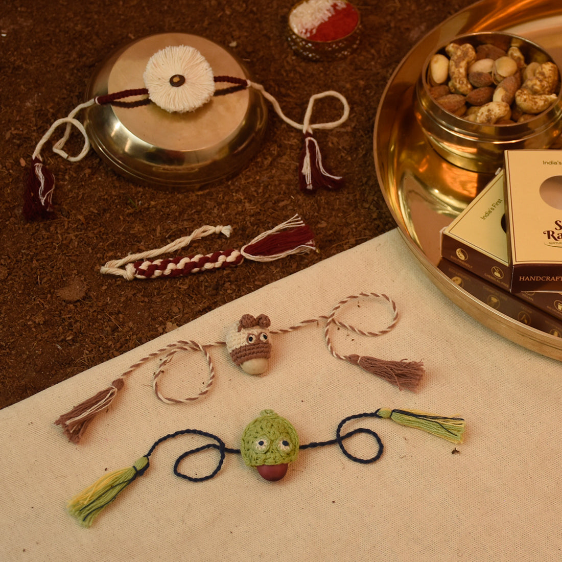 Seed  Rakhi For Brother-Eco-Friendly &amp; Handmade- (Multi)