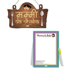 Mummy Da Dhaba Printed Wall Hanging and Instruction Board