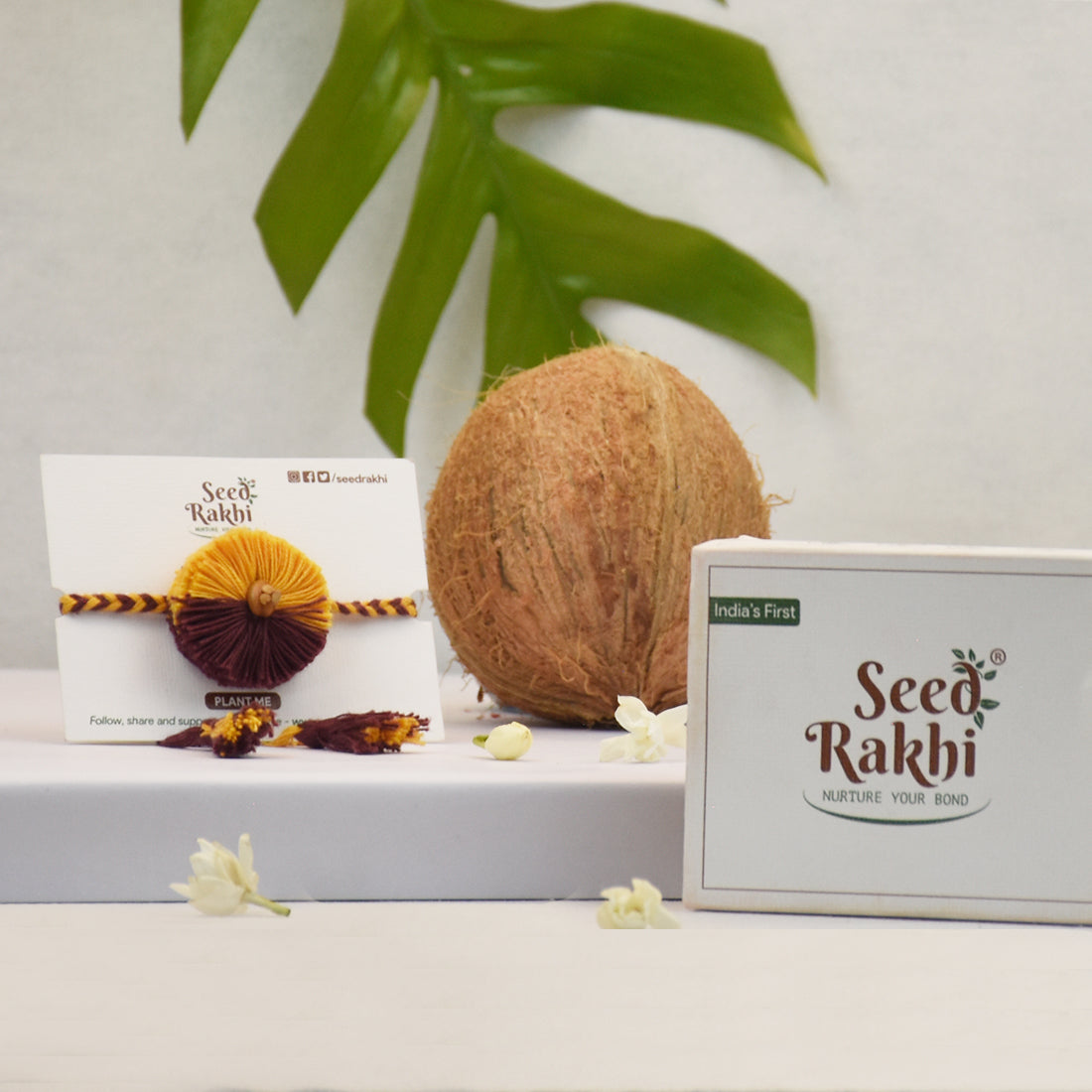 Saanjh Eco-Friendly Seed Rakhi (Seed: Sonapatti &amp; Brinjal)