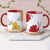 Rakhi Gift Hamper For Brother Red Handle Mug Set Of 2, Rakhi, Roli, Chawal With Card