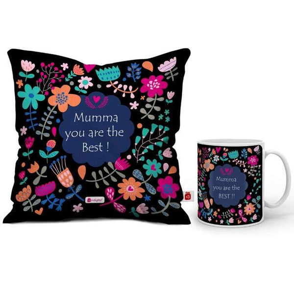 Mumma You are the Best digital Printed Cushion &amp; Coffee Mug- Gifts for Mother