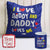 I Love Daddy Prinetd Cushion & Mug Gift for Dad