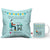 Printed Cushion and Coffee Mug with Blessing Quote For Bro with Rakhi