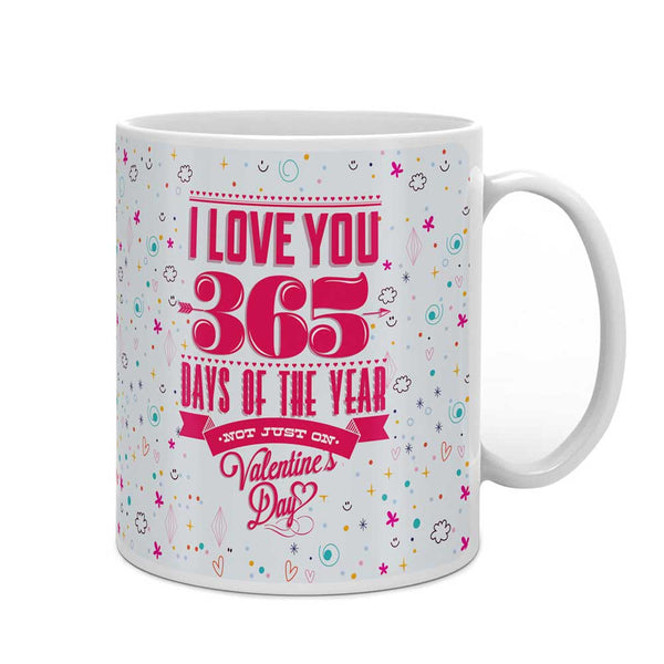 Love 365 Days Coffee Mug, Coupon Book, Small Teddy, Rose &amp; Greeting Card For Couples