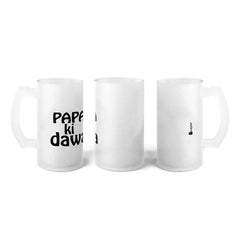 Papa ki Dawa Glass Beer Mug