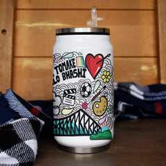 West bengal Doodle art sipper can -Discovering India