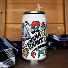 Rajasthan doodle art steel sipper can - Discovering India