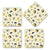 Tea Coaster For Dining Table Set Of 4 Piece White- Evil Eye Print Tea Coasters For Office