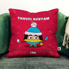 Chhupi Rustam Printed Cushion and Mug Combo Gift For Friend