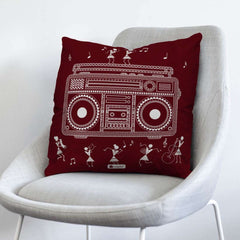 Mandala theme Music Printed Set of 3 Cushion Covers