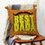 Best Dada Quote Retro Style Orange Cushion Cover