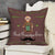 Best Grandpa Ever Quote Comic Folk Style Brown Cushion Cover