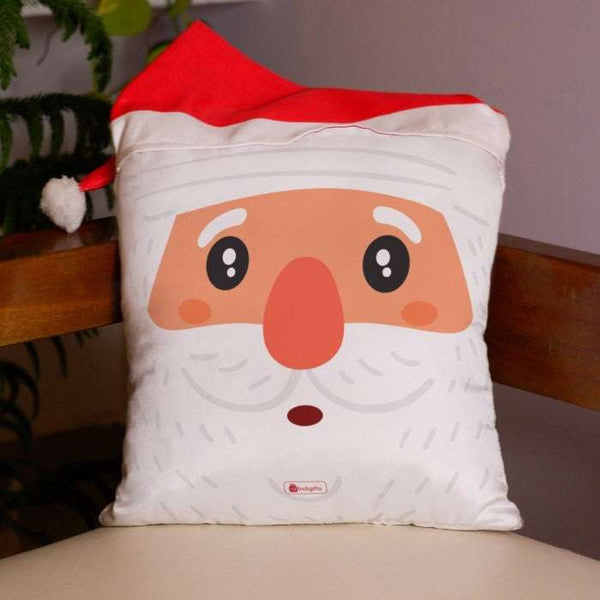 Santa Claus Reversible Cushion Cover with filler