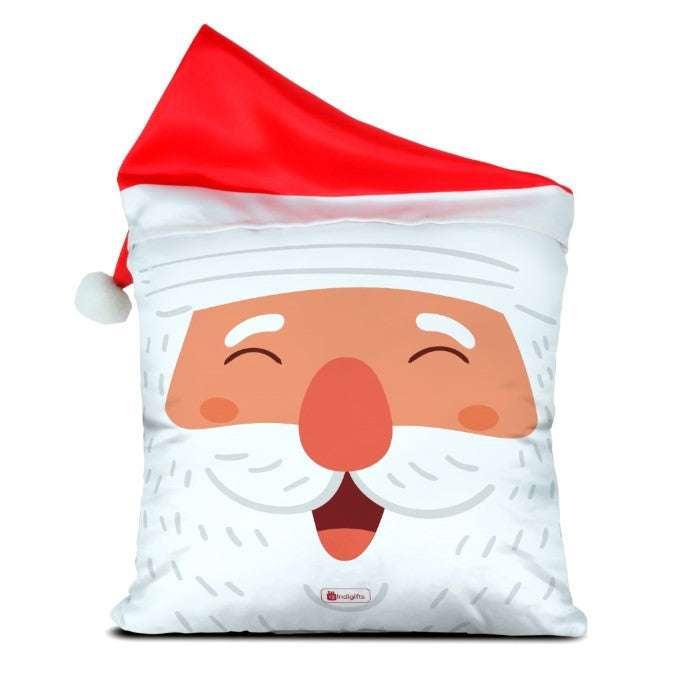 Santa Claus Reversible Cushion Cover with filler