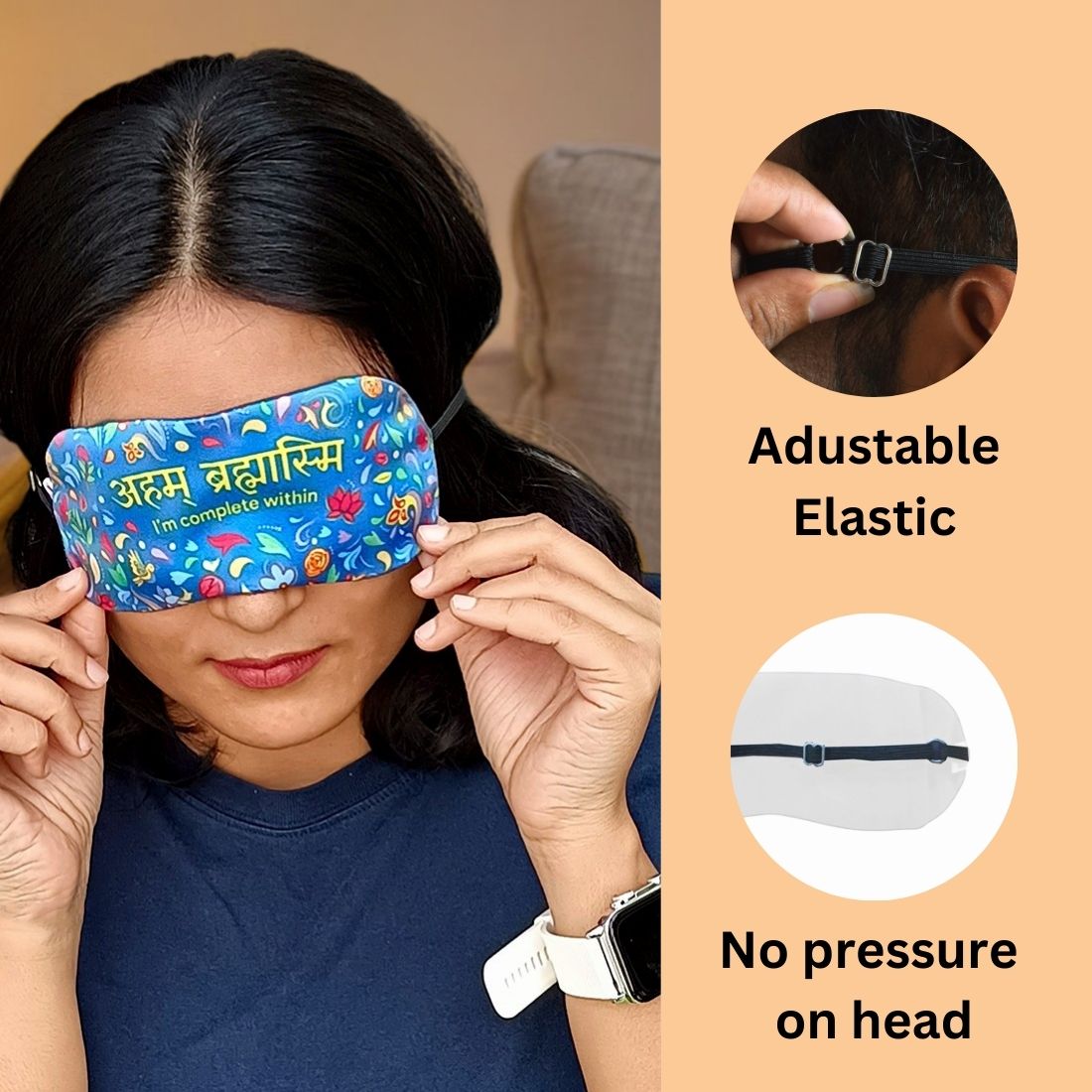 Aham Brahasmi Sleeping Eye Mask With Gel- Kabir Vani