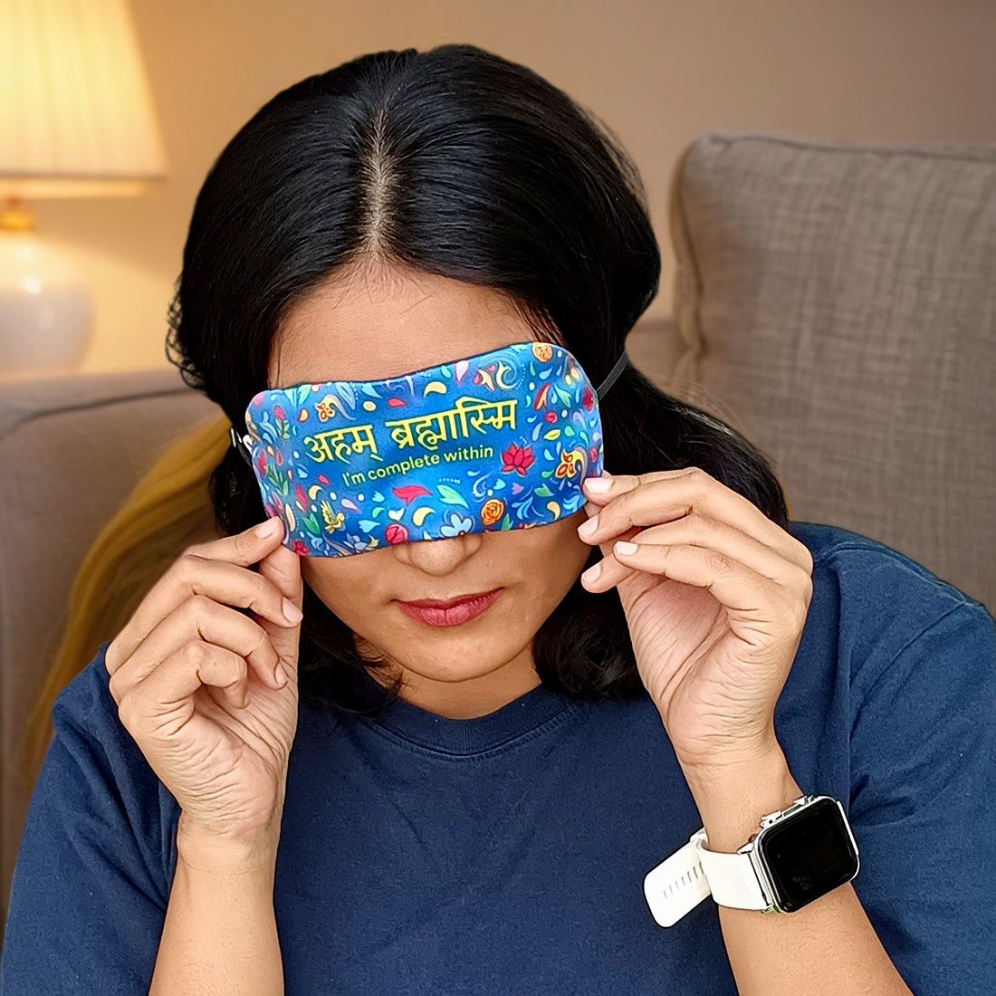 Aham Brahasmi Sleeping Eye Mask With Gel- Kabir Vani