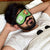 Bhukkad PrintedEye Mask 8.6" x 4" (Green)