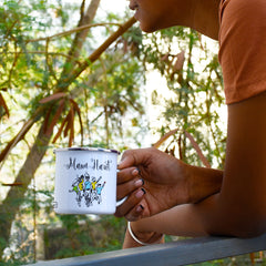 Personalised Cricket Fever Printed Enamel Mug -Customize Mug With Your Name