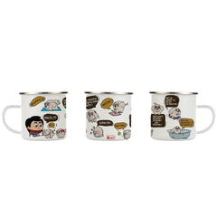 Pet Quotes Printed Enamel Mug - 250 ML