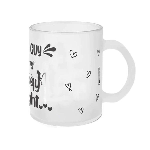 Happy Sight Quote Printed White Frost Mug