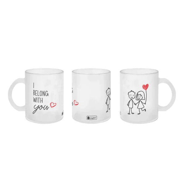 I Belong With You White Coffee Mug - Perfect Gift For Him/Her, Boyfriend/Girlfriend