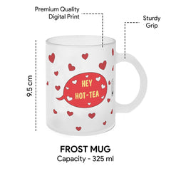 Red Hearts Printed White Coffee Mug - Perfect Gift for Him/Her, Boyfriend/Girlfriend