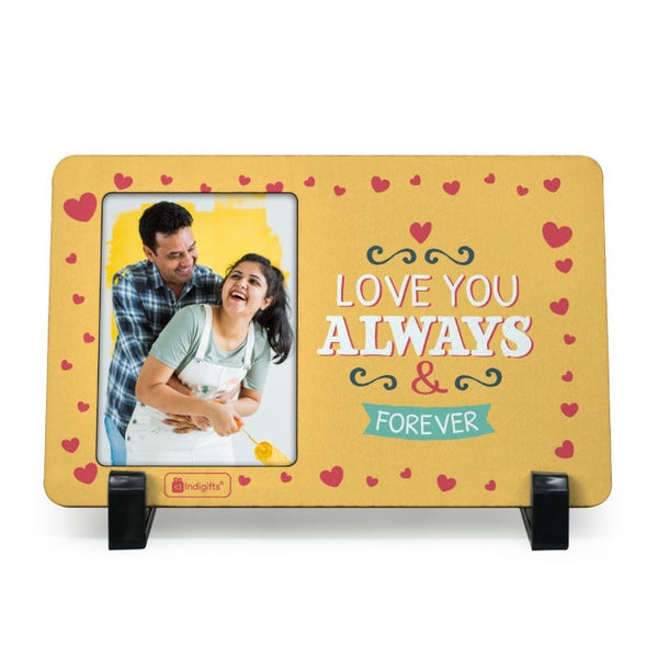 Yellow Table Top Frame - Love you