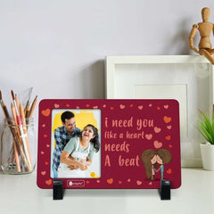 Heartbeat Table Top Frame - Red