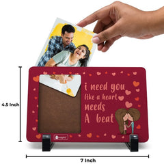 Heartbeat Table Top Frame - Red