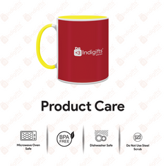 Telangana -Doodle Art Ceramic Mug With Color Handle - Discovering India