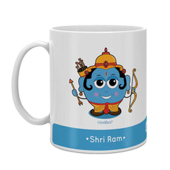 Blue Coffee Mug with Ram Print