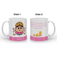 Pink Coffee Mug with Laxmi Print