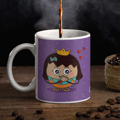 Pyari Dulari Mug with Mini Frame (Purple)