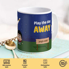 Jungle-Jalebi Playful Kids Coffee Mug, Blue-325 ML