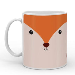 Indigifts Half-N-Half Fox Printed Kids Coffee Mug