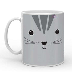 Indigifts Half-N-Half Cat Printed Kids Coffee Mug