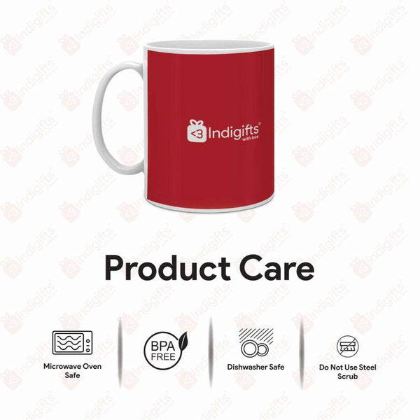Indigifts Customized Frost Mug 325 ml Gift for Bhai, Gift for Friends, Personalized Mug