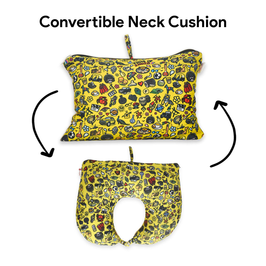 Doodle Convertible Neck Pillow