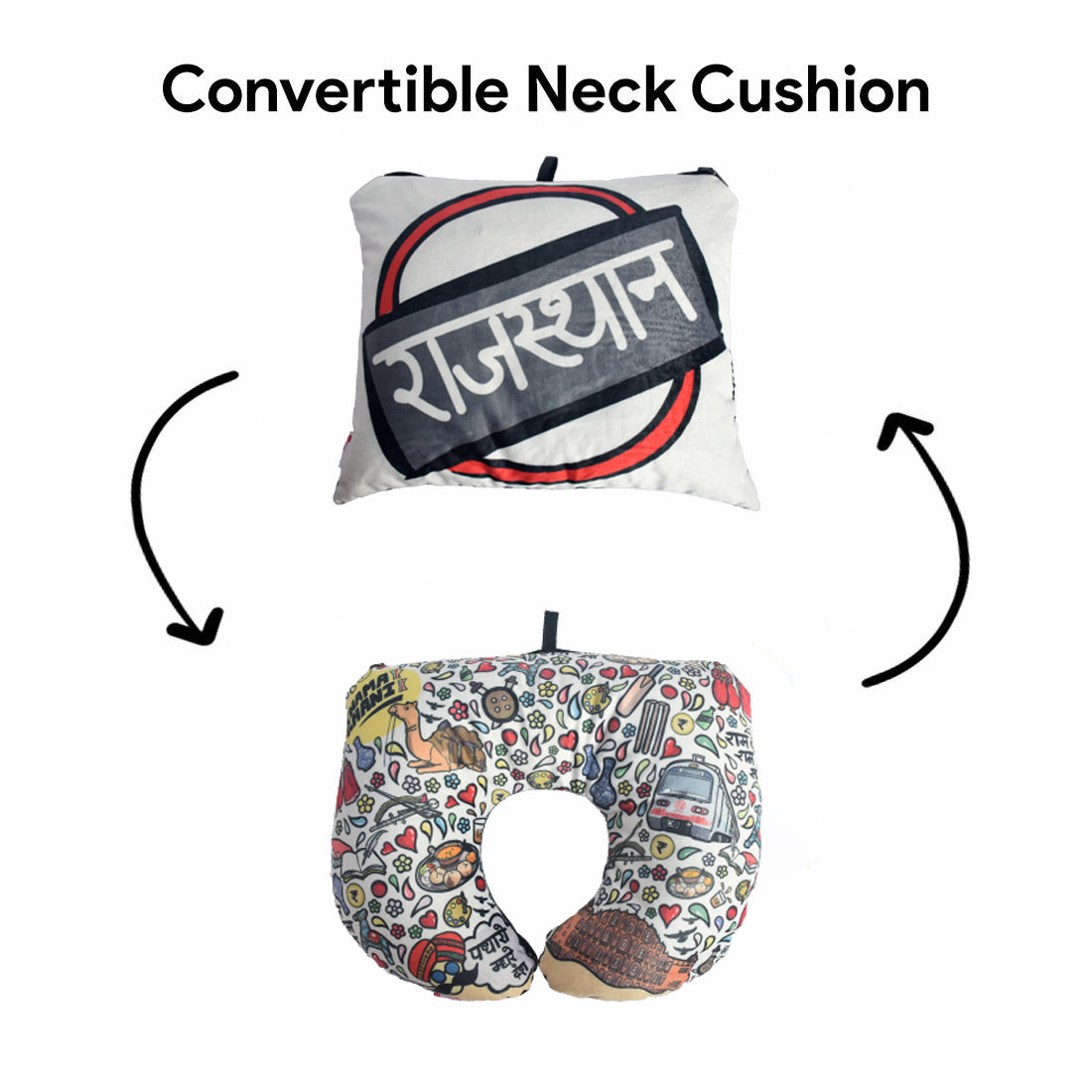 Convertible Rajasthan Neck pillow