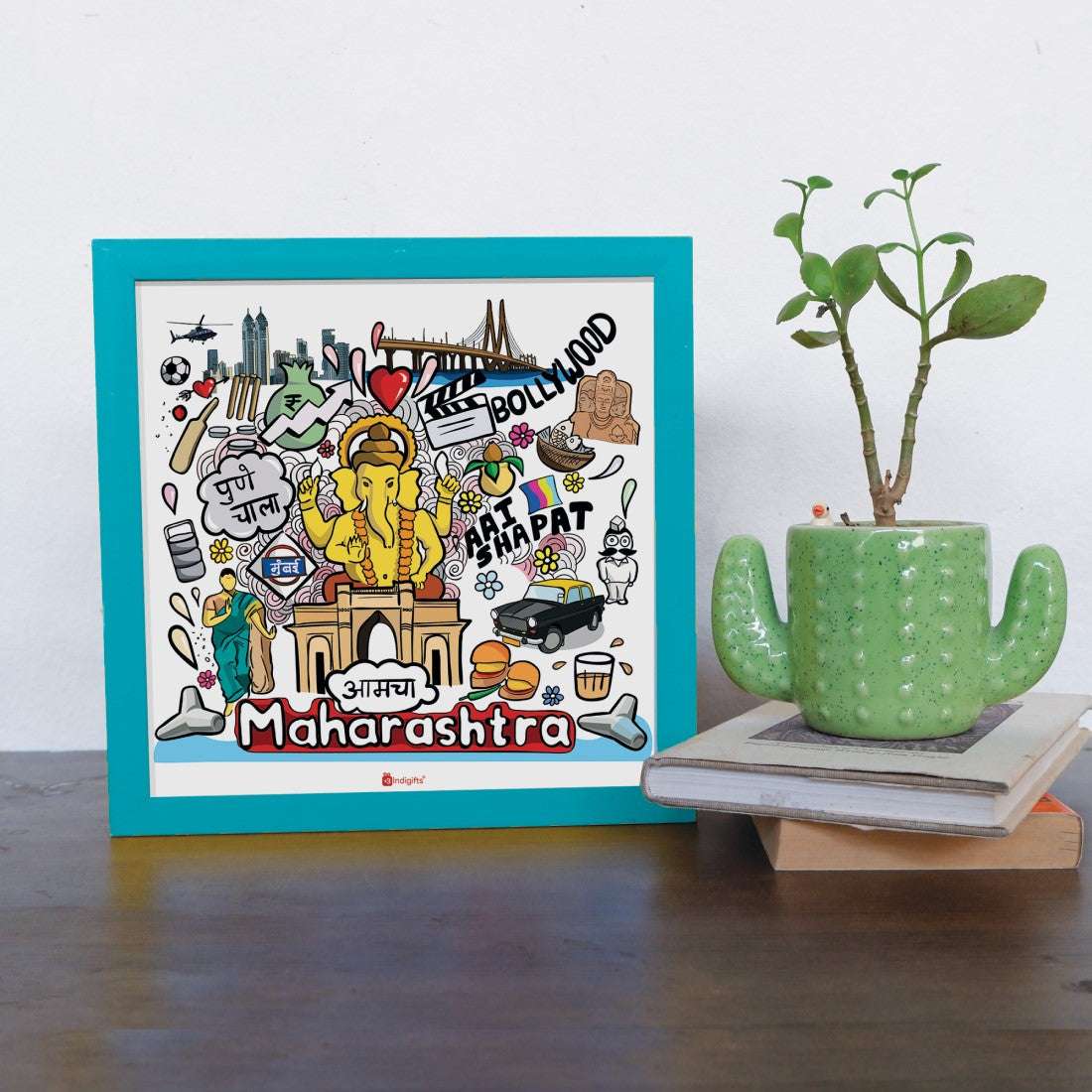 Maharashtra - Doodle Print Photo Frame - Discovering India