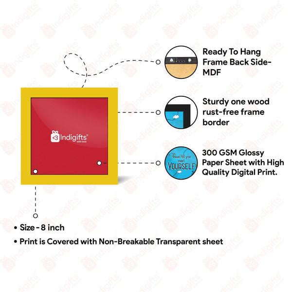 Goa - Doodle Print Photo Frame - Discovering India – Indigifts