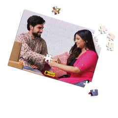 Indigifts Customized Puzzle, Gift for Brother, Customized Gifts, Personalised Gift Ideas For Rakshabandhan