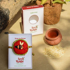 Madhu Eco-friendly Seed Rakhi (Seed: Karela, Cucumber, Rai)