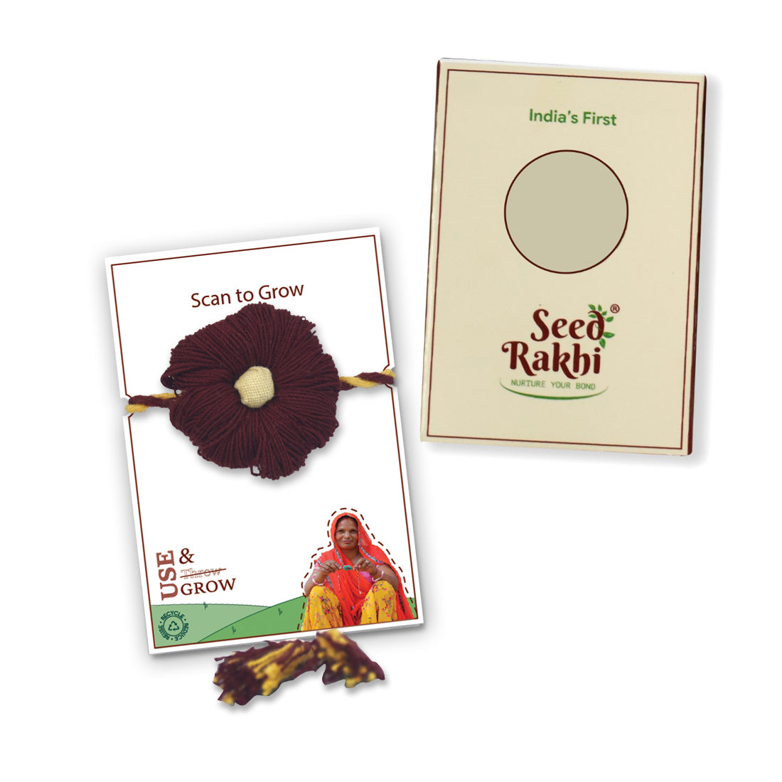 Eco-Friendly Bhindi Seeds Plantable Seed Rakhi