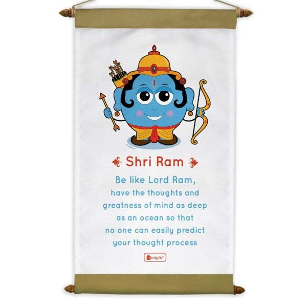 Scroll with Be Like Lord Ram  Printed
