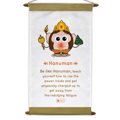 Scroll with Be Like Hanuman Printed