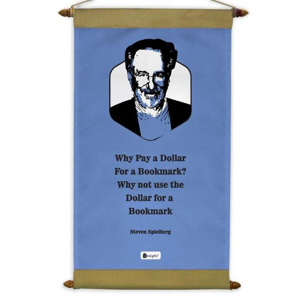 Steven Spielberg Inspirational Quote Scroll